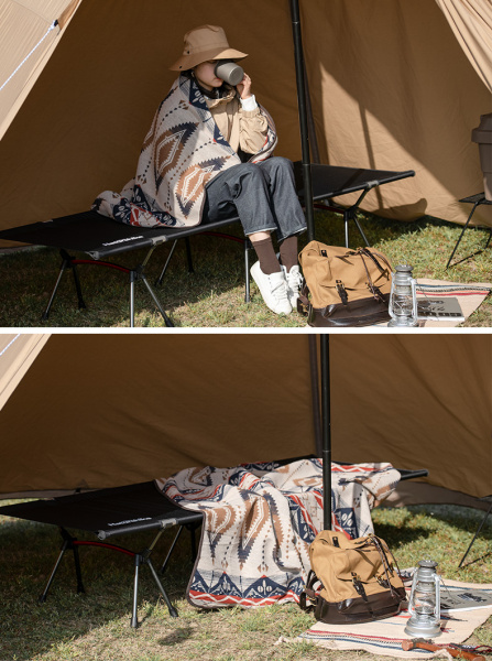 Раскладушка Naturehike XJC06 190х65х38 см, до 150 кг, черная