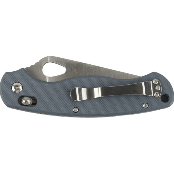 Нож складной GANZO с клипсой, длина клинка 87 мм, сталь 440С, серый