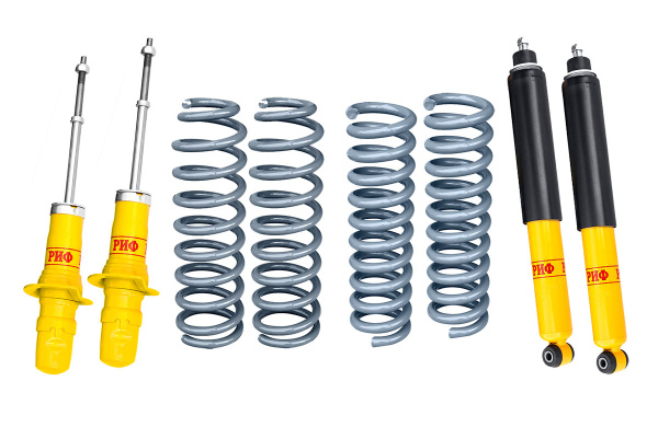 Комплект РИФ усиленной стандартной подвески для SsangYong Rexton 2 XVT(незав. задн. подвеска) +75кг