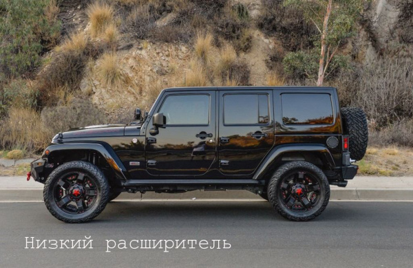 Бампер РИФ силовой задний Jeep Wrangler JL 2018+ с квад. под фарк. под штат. фонари, низ. пер. крыл.