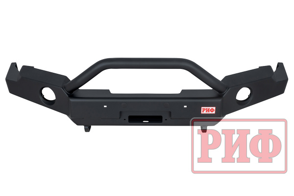 Бампер РИФ силовой передний для ГАЗ Соболь NN 4x4 под штатные фары, с центральной защитной дугой, стандарт